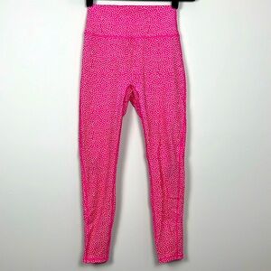 BUFFBUNNY Pink Print Leggings SIZE S